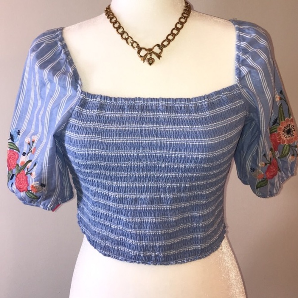 Floral Print Crop Top